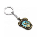 Custom Shape Manufacture brass Antique gold/sliver Harry Potter 3d keychain